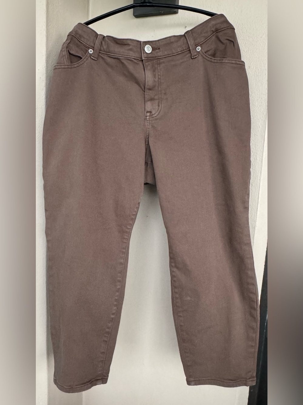 Torrid Perfect Skinny Ankle Vintage Stretch Jean High-Rise Brown 22 Short NWT